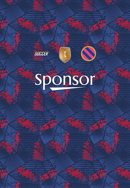 Design della maglia da calcio per la sublimazione