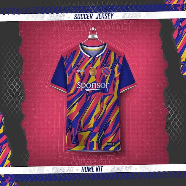 Soccer jersey design for sublimation