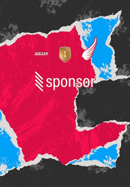 昇華のためのサッカージャージのデザイン