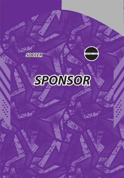 Soccer jersey design for sublimation