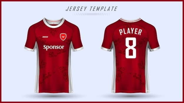 Soccer jersey design for sublimation