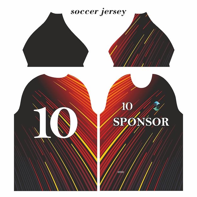 Vector soccer jersey design