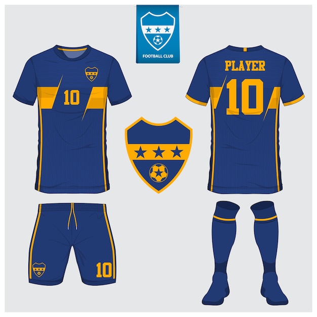 Soccer jersey or football kit template design