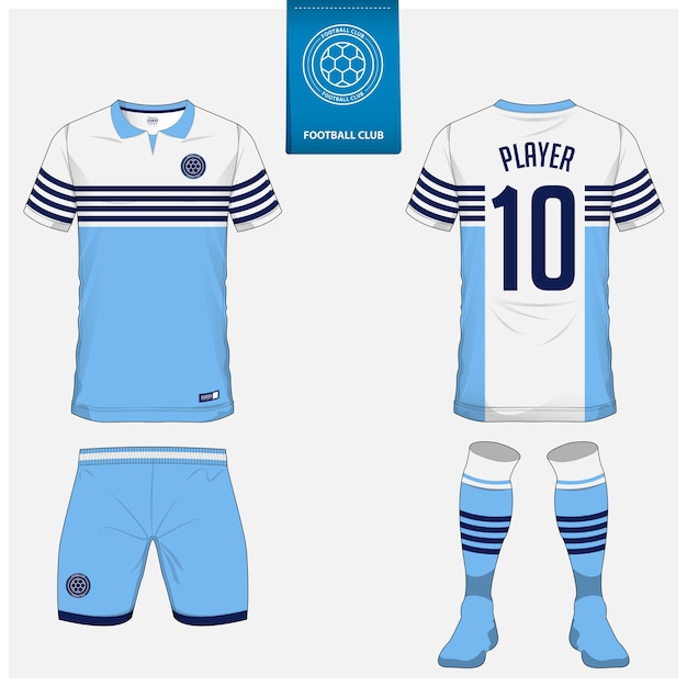 Soccer jersey or football kit template design