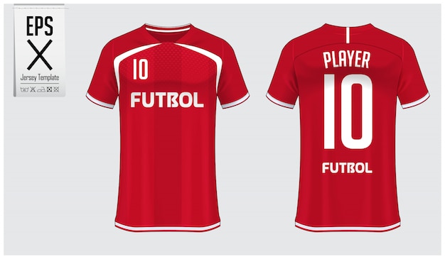 Soccer jersey or football kit template design