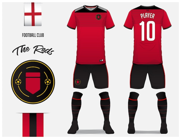 Soccer jersey or football kit template