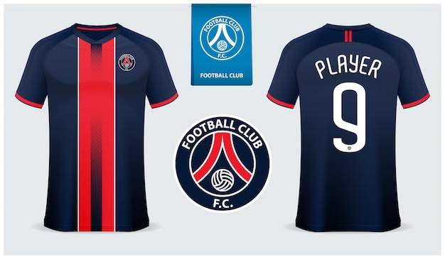 Soccer jersey or football kit template
