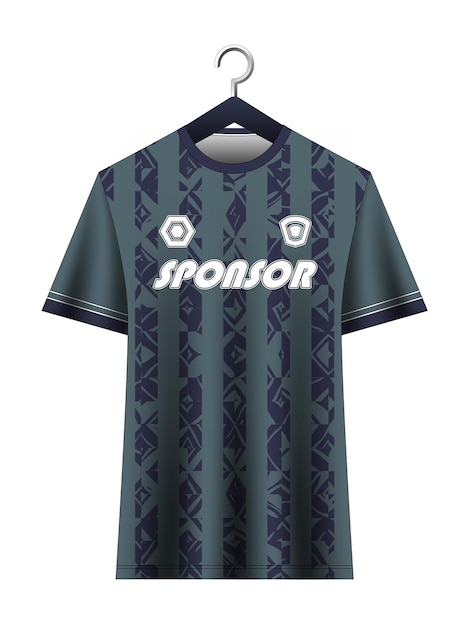 Mockup di maglia da calcio per club di calcio design di abbigliamento sportivo a sublimazione vettoriale modelli uniformi per vista frontale maglia da calcio idee per il design della maglia