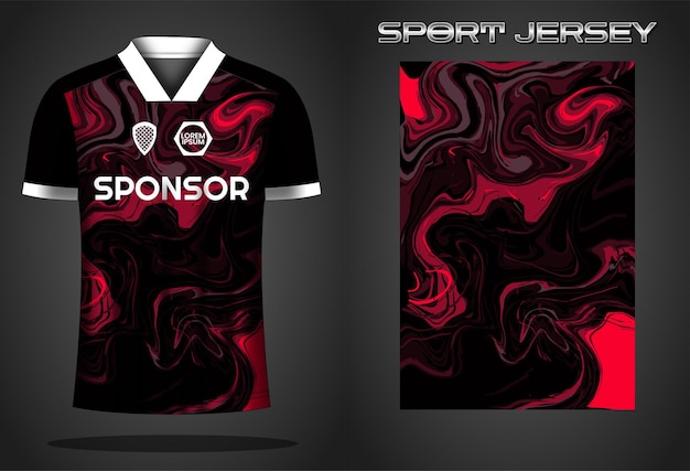 Soccer jersey sport shirt design template