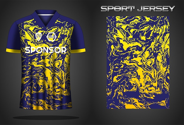 Soccer jersey sport shirt design template