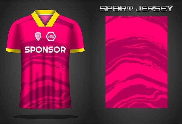 Soccer jersey sport shirt design template