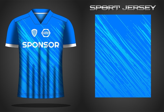 Soccer jersey sport shirt design template