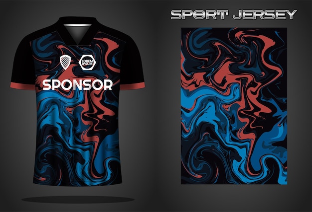 Soccer jersey sport shirt design template