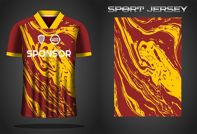 Soccer jersey sport shirt design template