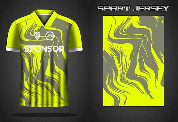 Soccer jersey sport shirt design template