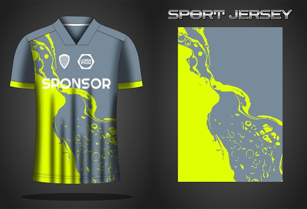 Soccer jersey sport shirt design template