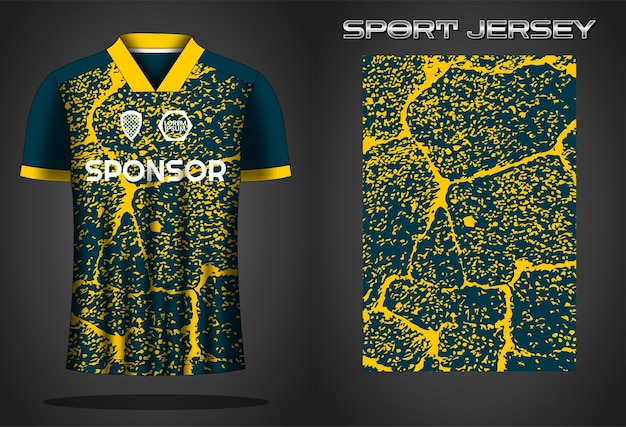 Soccer jersey sport shirt design template