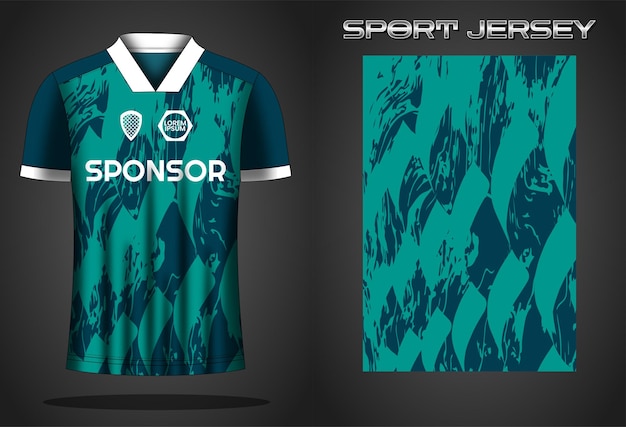 Soccer jersey sport shirt design template