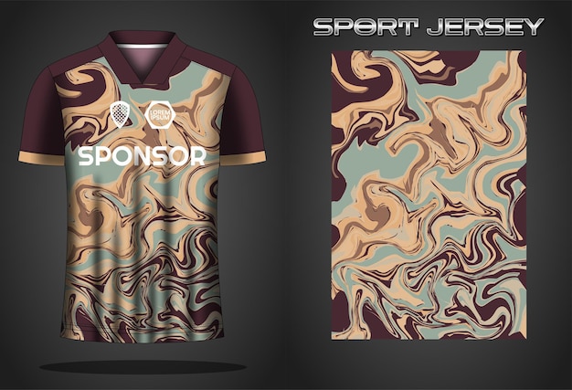 Soccer jersey sport shirt design template