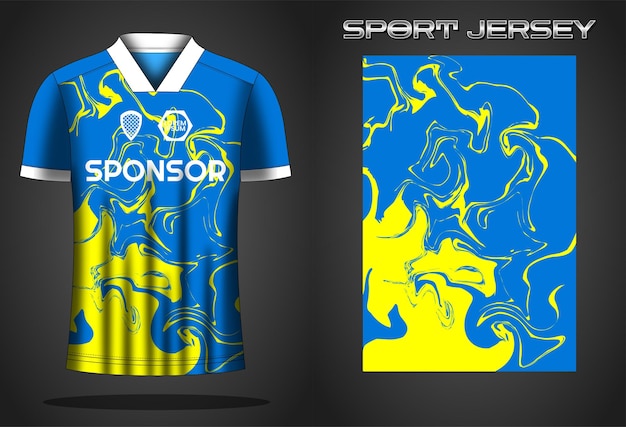 Modello di disegno della maglia sportiva della maglia di calcio