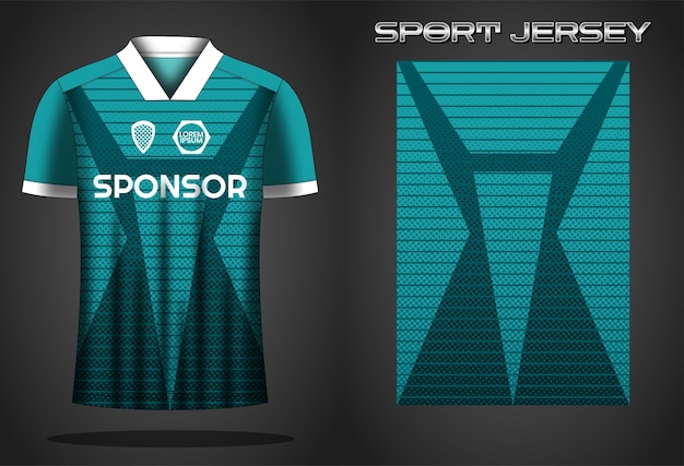 Soccer jersey sport shirt design template