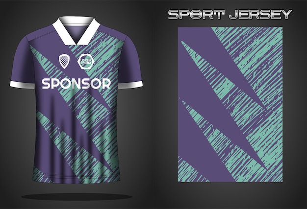 Soccer jersey sport shirt design template