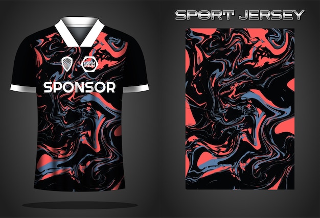 Soccer jersey sport shirt design template