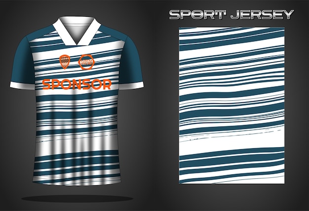 Soccer jersey sport shirt design template