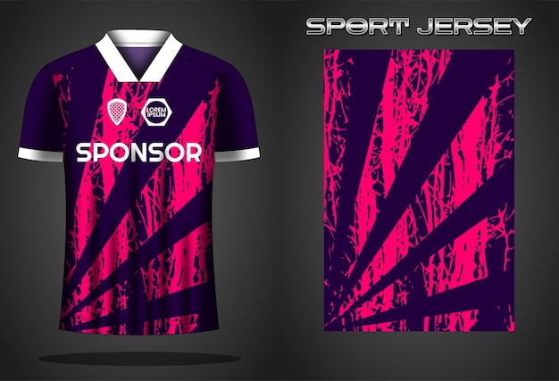 Soccer jersey sport shirt design template