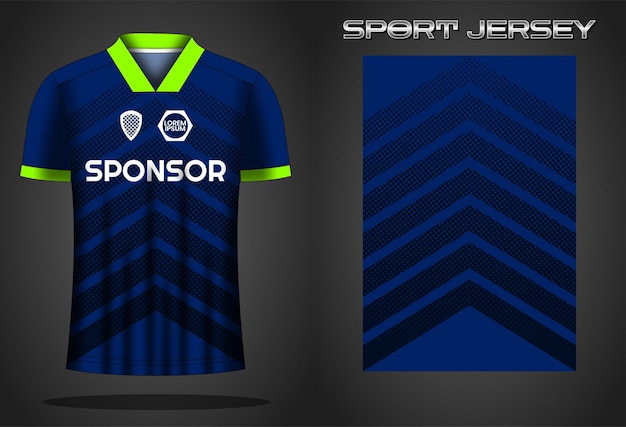 Soccer jersey sport shirt design template