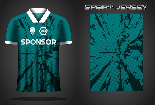 Soccer jersey sport shirt design template