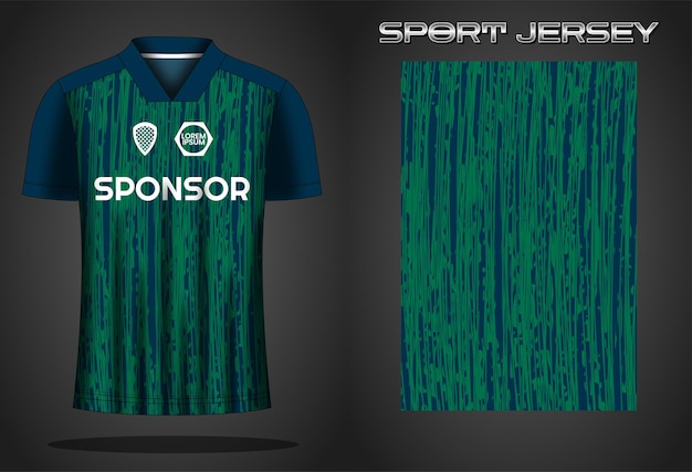 Soccer jersey sport shirt design template