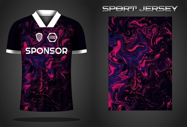 Soccer jersey sport shirt design template