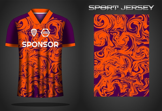 Soccer jersey sport shirt design template