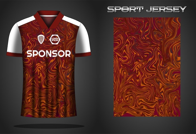 Modello di disegno della maglia sportiva della maglia di calcio