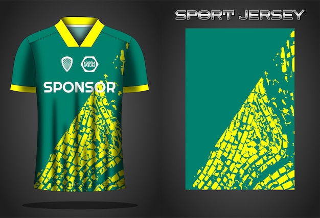 Soccer jersey sport shirt design template