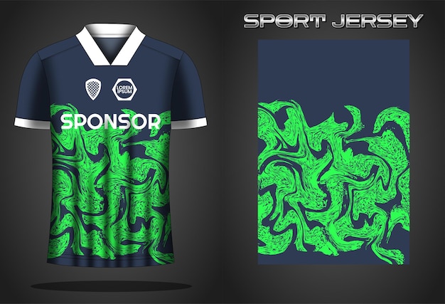 Soccer jersey sport shirt design template