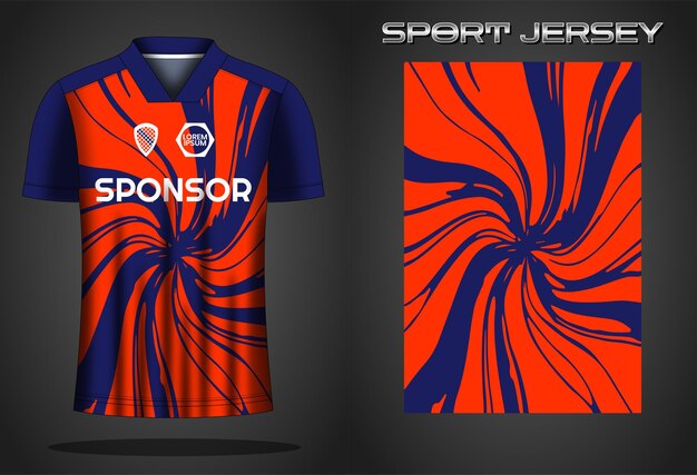 Soccer jersey sport shirt design template