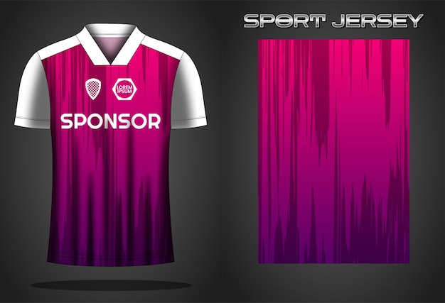 Soccer jersey sport shirt design template