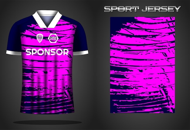 Soccer jersey sport shirt design template