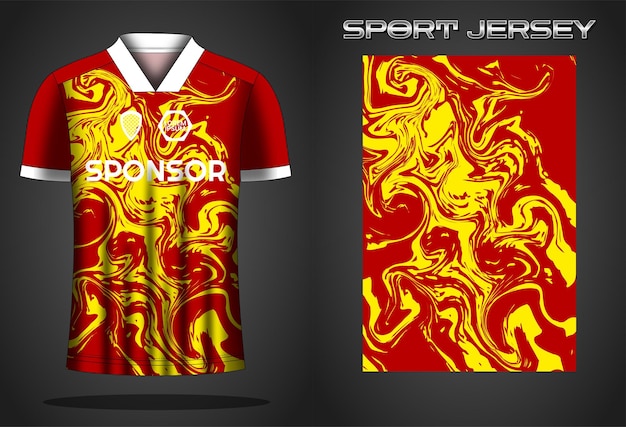 Soccer jersey sport shirt design template