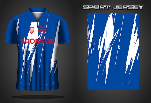 Soccer jersey sport shirt design template