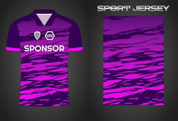 Soccer jersey sport shirt design template