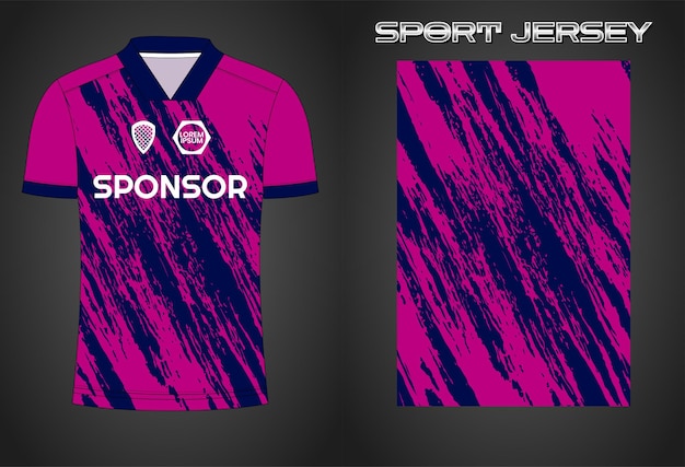 Soccer jersey sport shirt design template