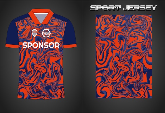 Soccer jersey sport shirt design template