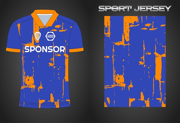 Soccer jersey sport shirt design template