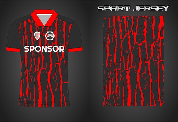 Soccer jersey sport shirt design template