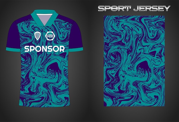 Soccer jersey sport shirt design template