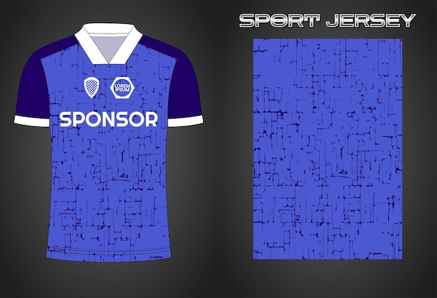 Soccer jersey sport shirt design template