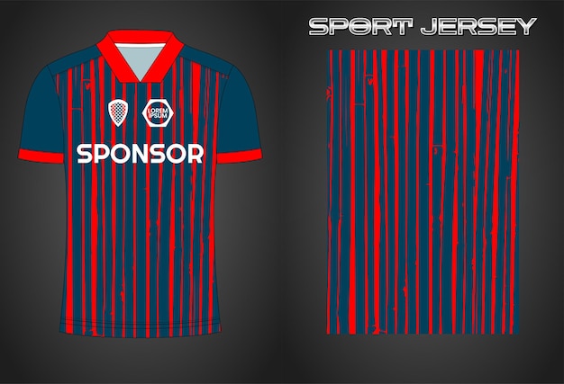 Soccer jersey sport shirt design template